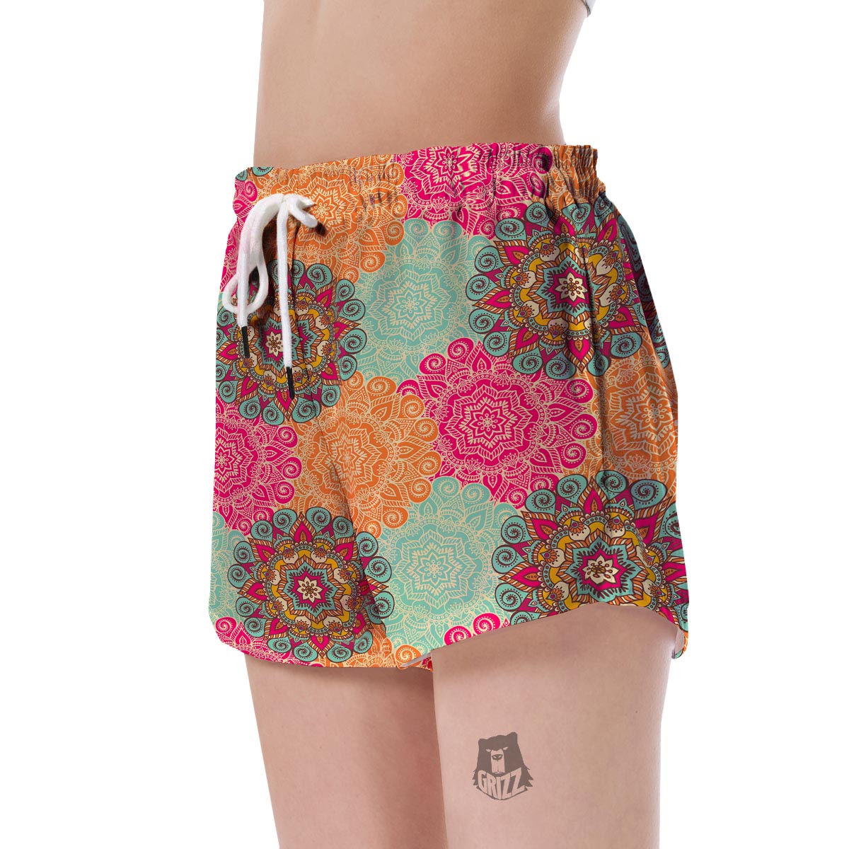 Mandala Bohemian Boho Pattern Print Women's Shorts-grizzshop