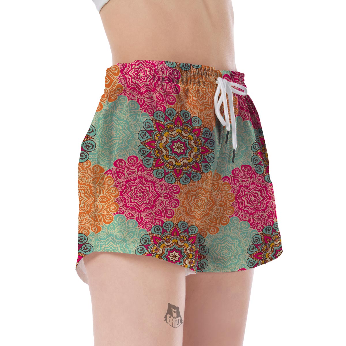 Mandala Bohemian Boho Pattern Print Women's Shorts-grizzshop