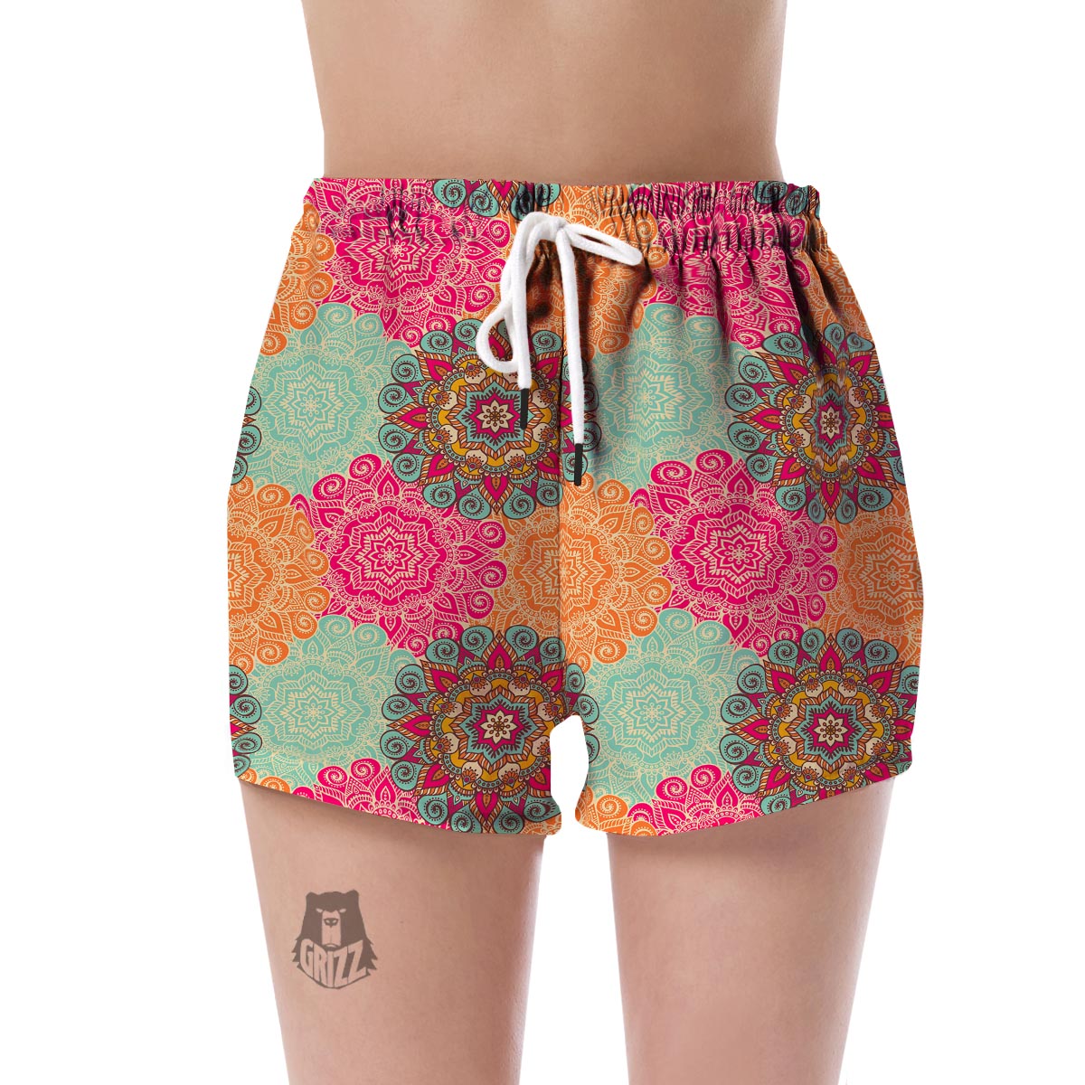Mandala Bohemian Boho Pattern Print Women's Shorts-grizzshop