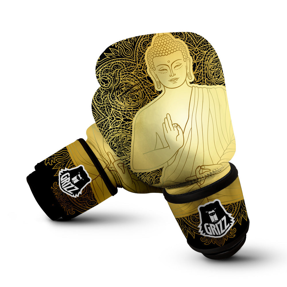 Mandala Buddha Statue Print Boxing Gloves-grizzshop