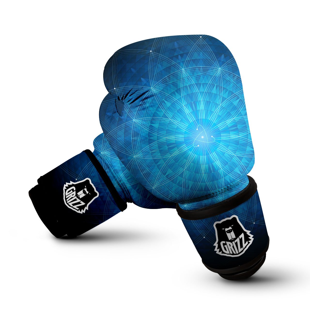 Mandala Light Print Boxing Gloves-grizzshop