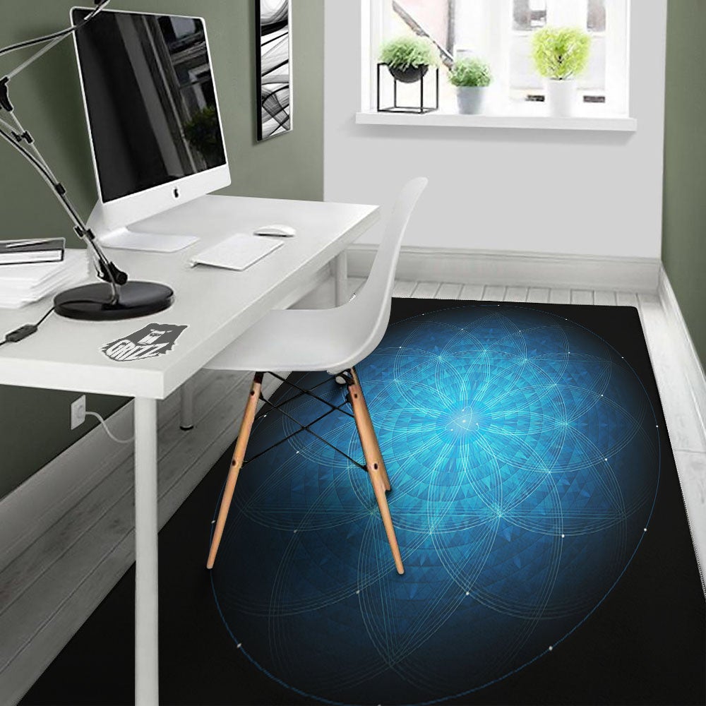Mandala Light Print Floor Mat-grizzshop