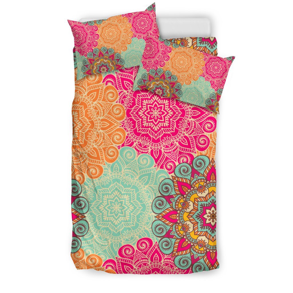 Mandala Bohemian Boho Pattern Print Duvet Cover Bedding Set-grizzshop