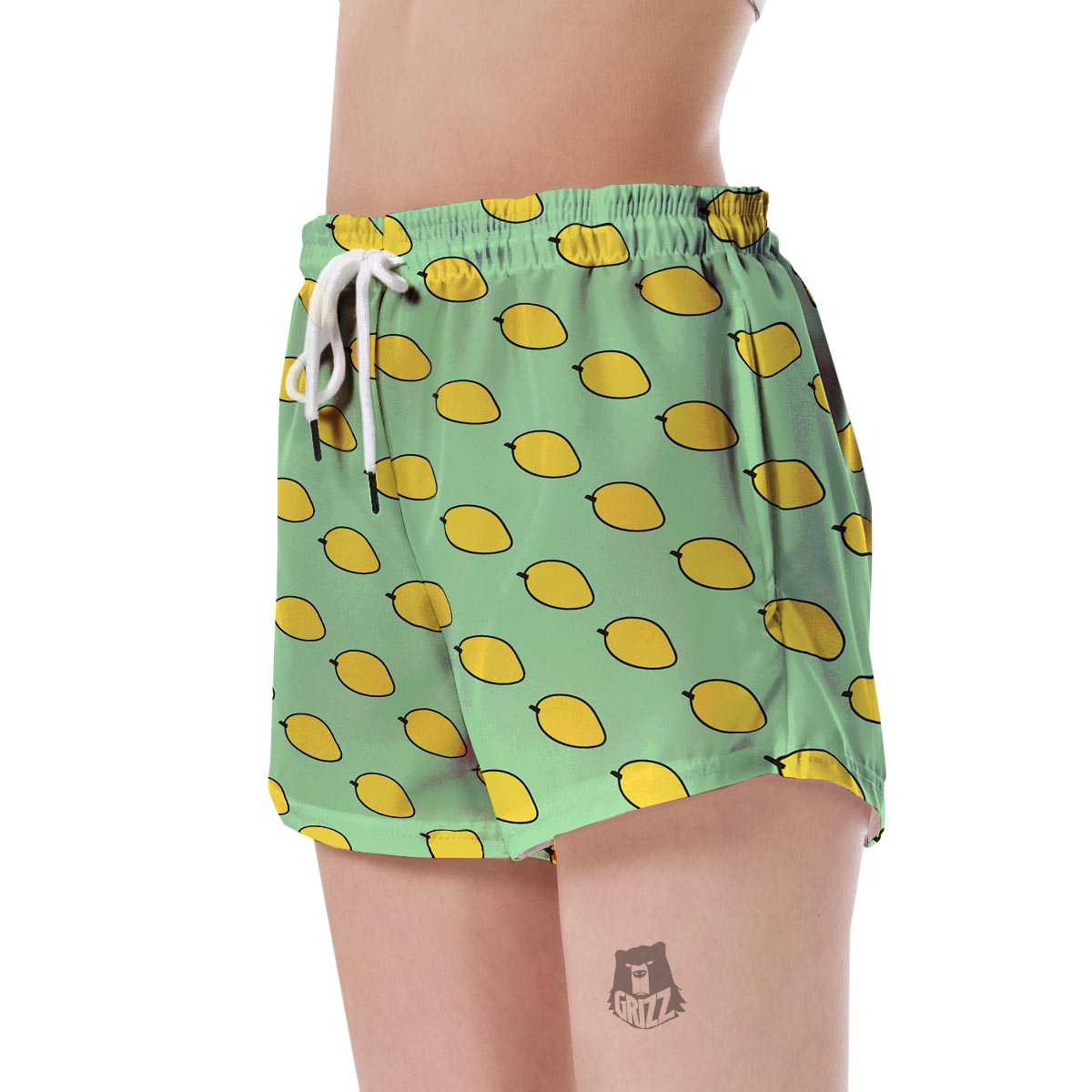 Mango Cute Pattern Print Women's Shorts-grizzshop