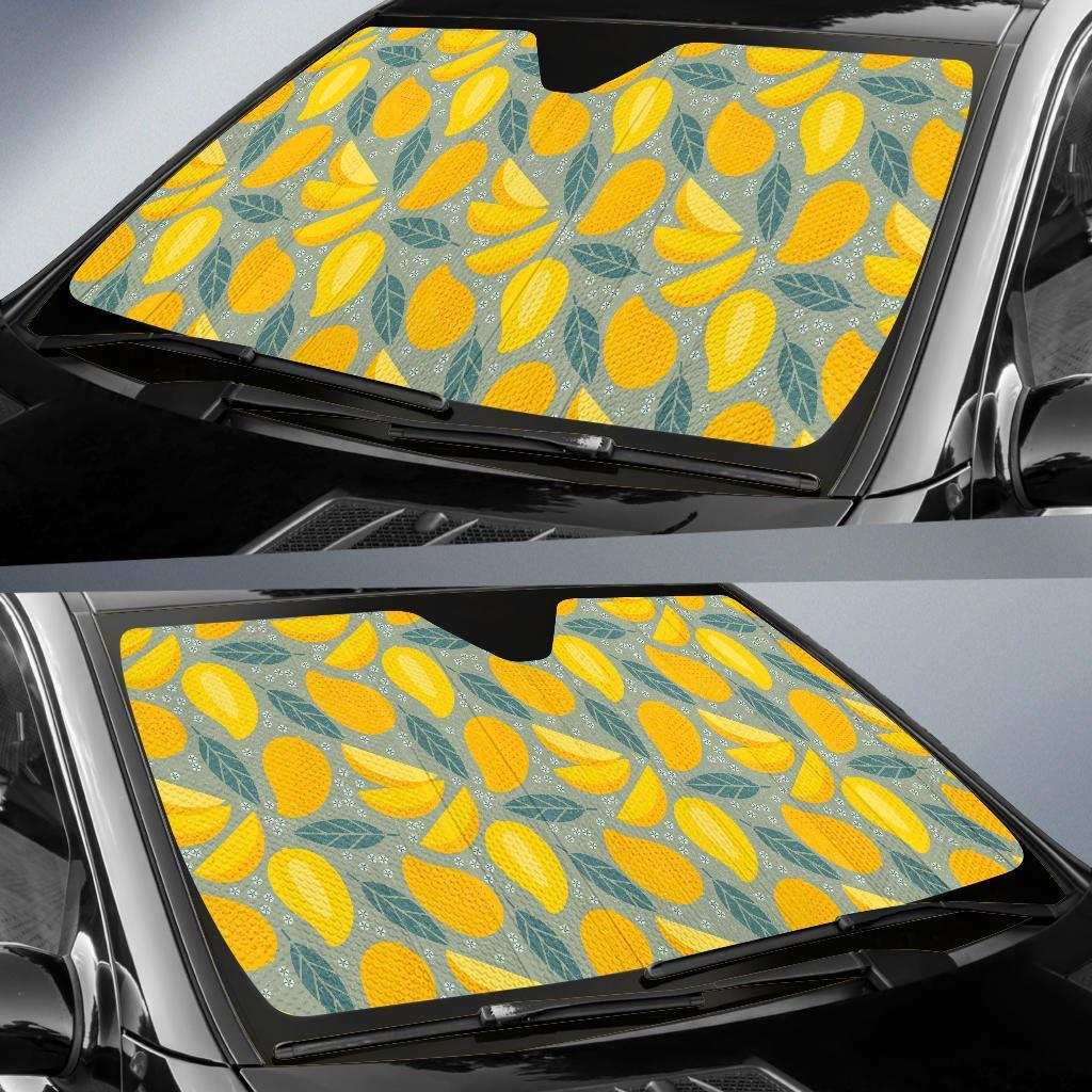 Mango Cute Print Pattern Car Sun Shade-grizzshop