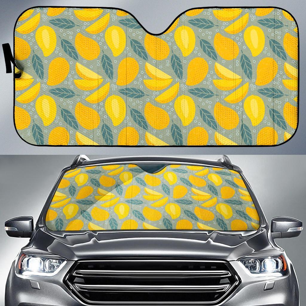 Mango Cute Print Pattern Car Sun Shade-grizzshop