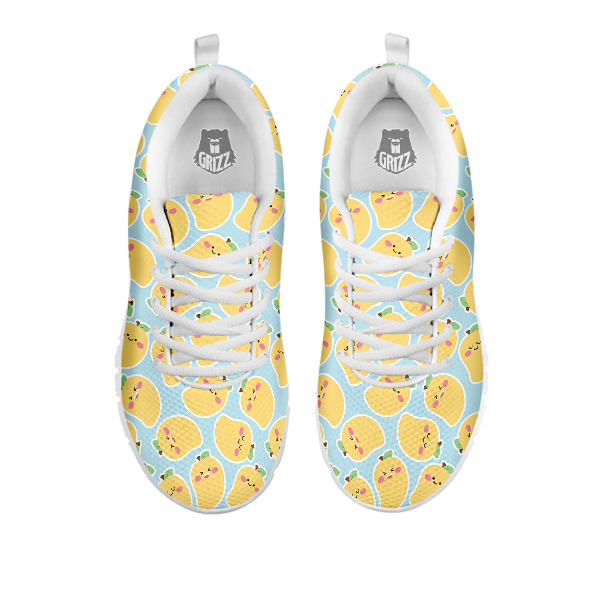 Mango Cute Print Pattern White Sneaker-grizzshop