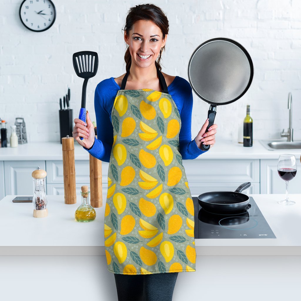 Mango Cute Print Pattern Women's Apron-grizzshop