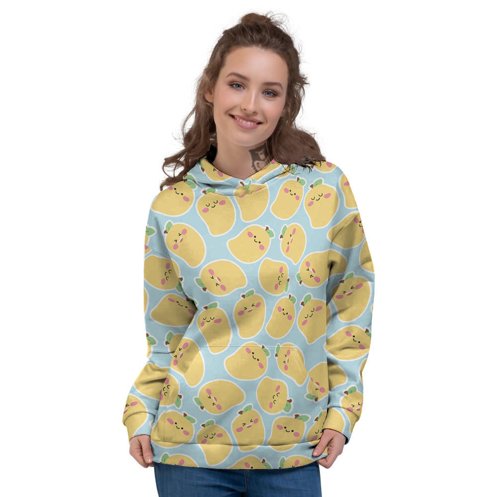 Mango Cute Print Pattern Women's Hoodie-grizzshop