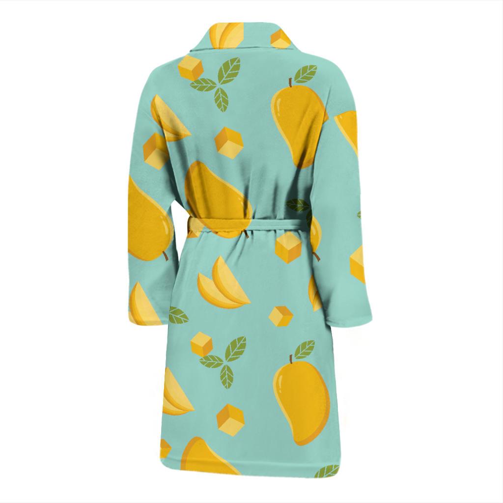 Mango Pastel Pattern Print Men Long Robe-grizzshop