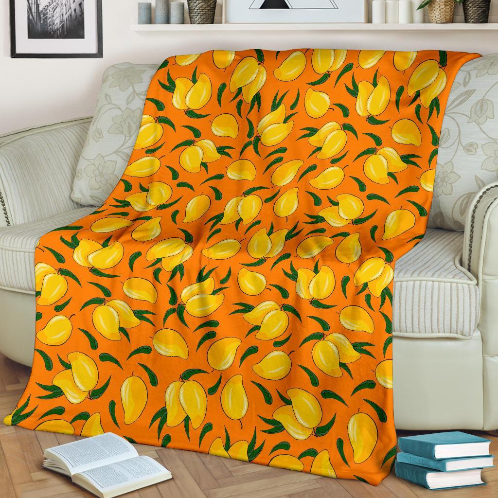 Mango Pattern Print Blanket-grizzshop