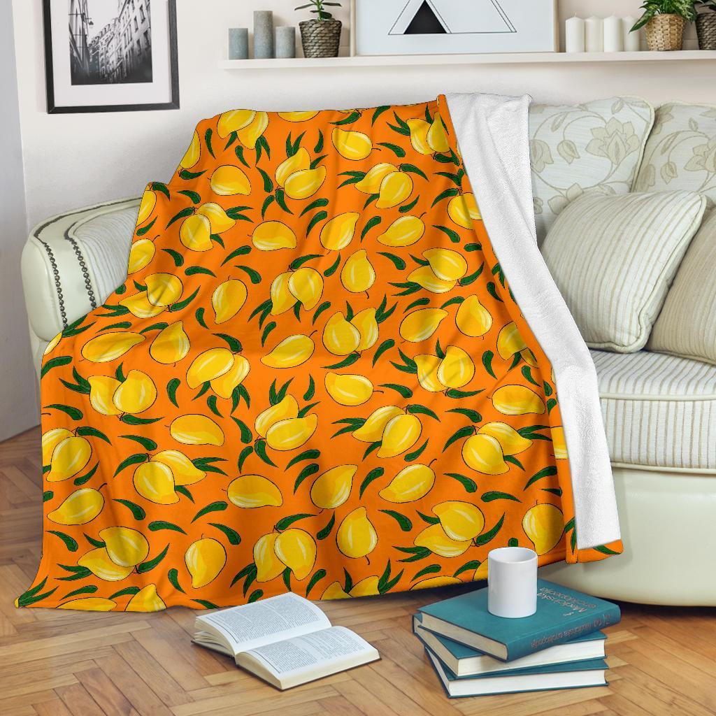 Mango Pattern Print Blanket-grizzshop