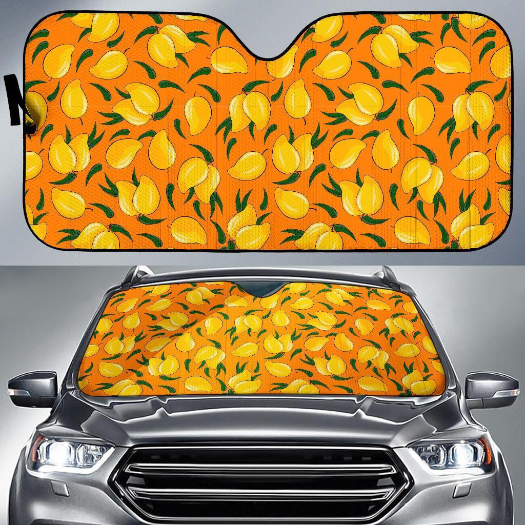 Mango Pattern Print Car Sun Shade-grizzshop