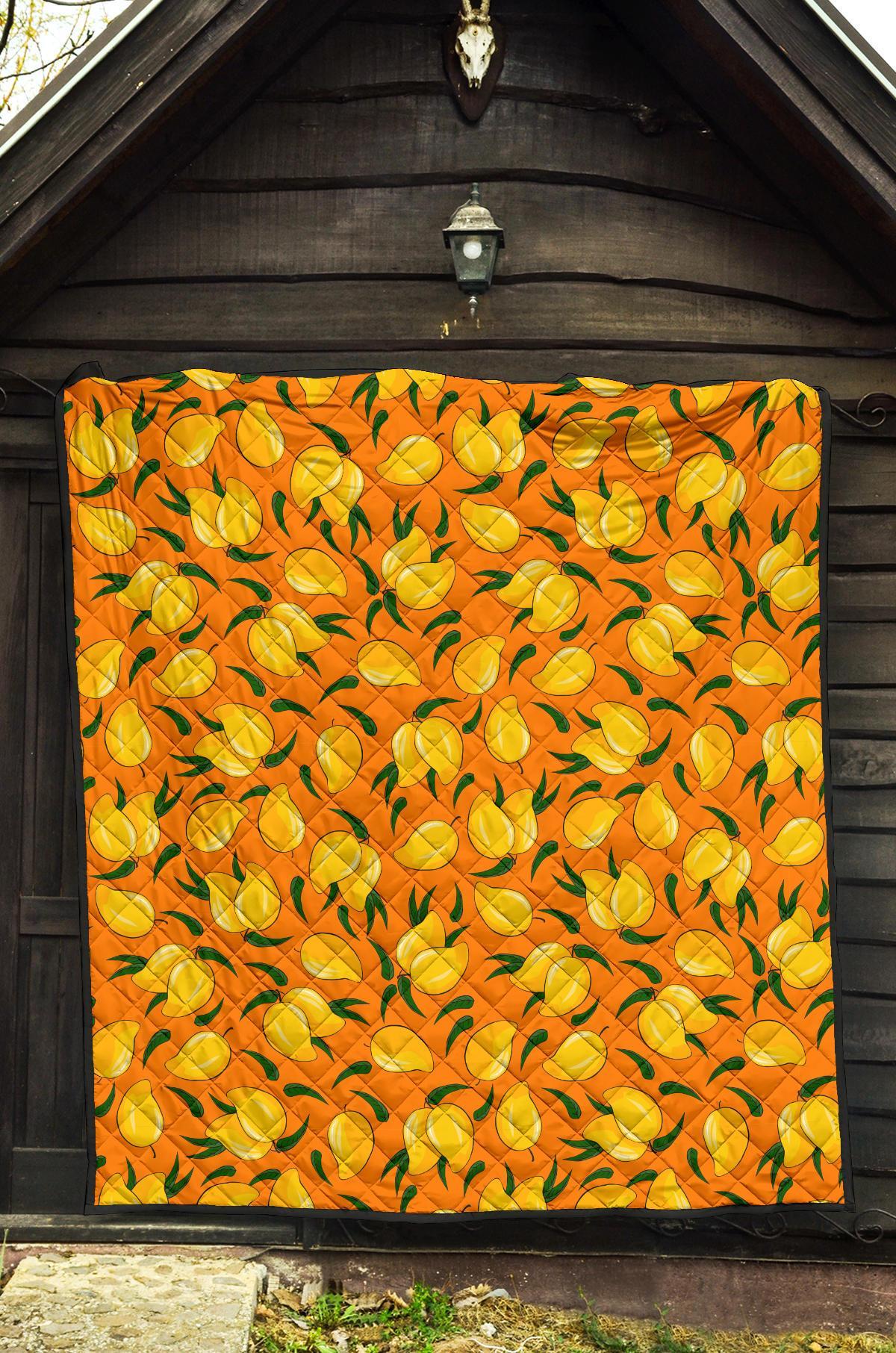 Mango Pattern Print Quilt-grizzshop