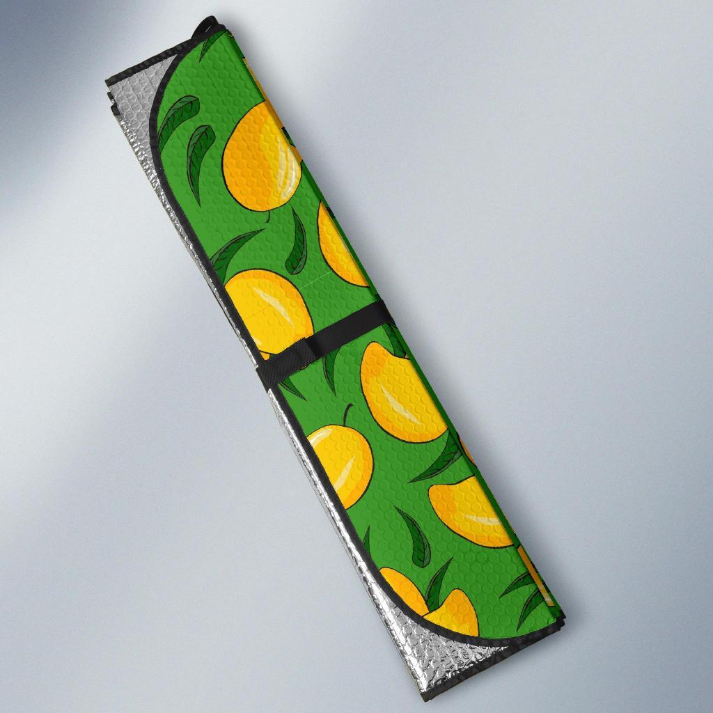 Mango Print Pattern Car Sun Shade-grizzshop