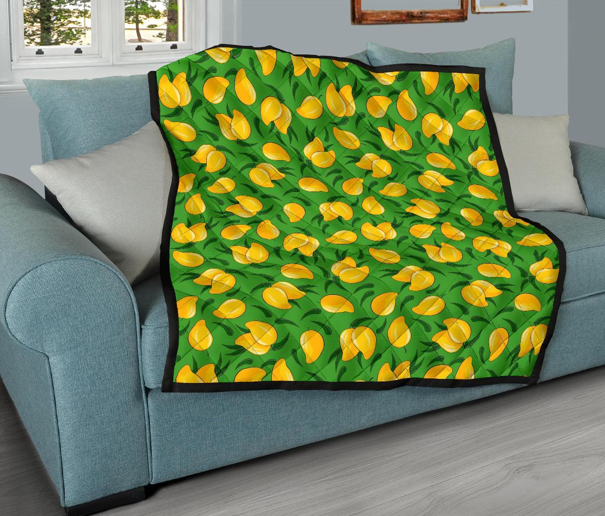 Mango Print Pattern Quilt-grizzshop