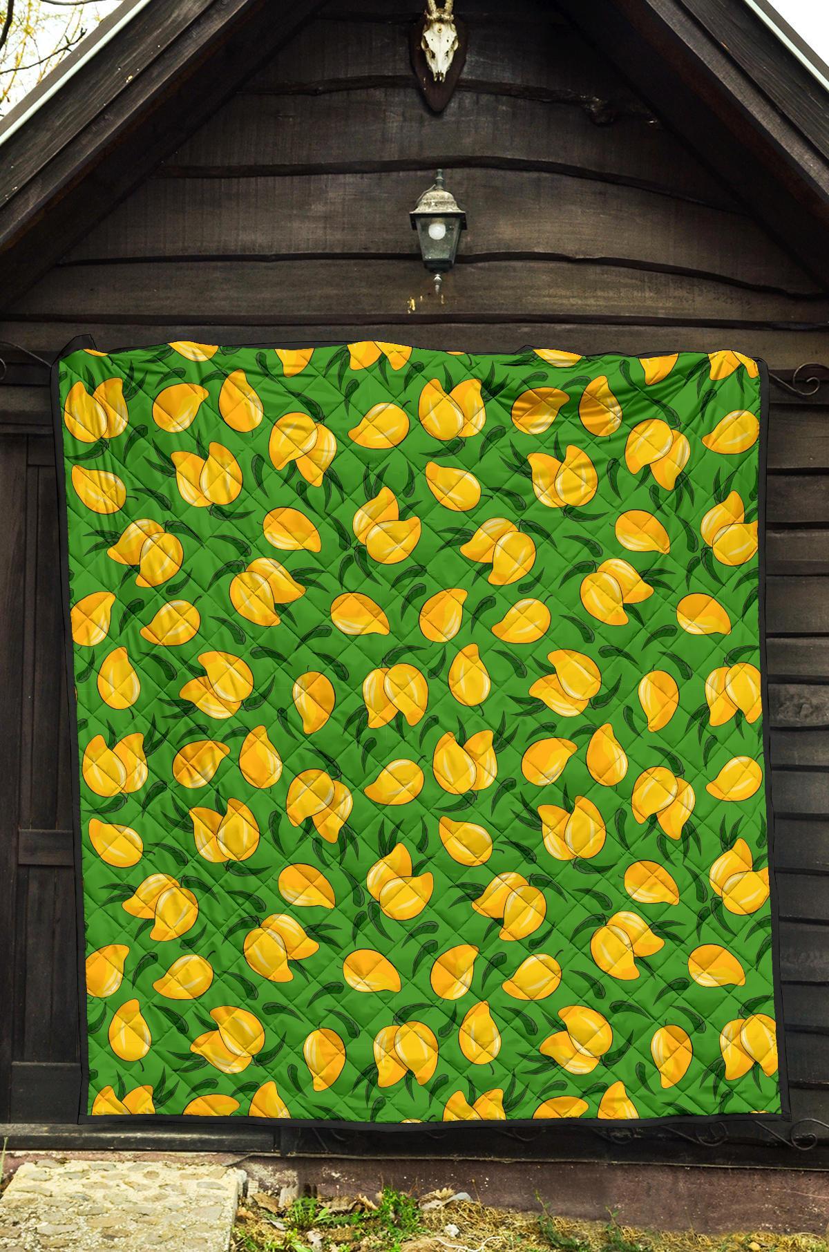 Mango Print Pattern Quilt-grizzshop