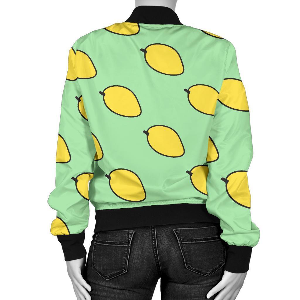 Mango Cute Pattern Print Women Casual Bomber Jacket-grizzshop