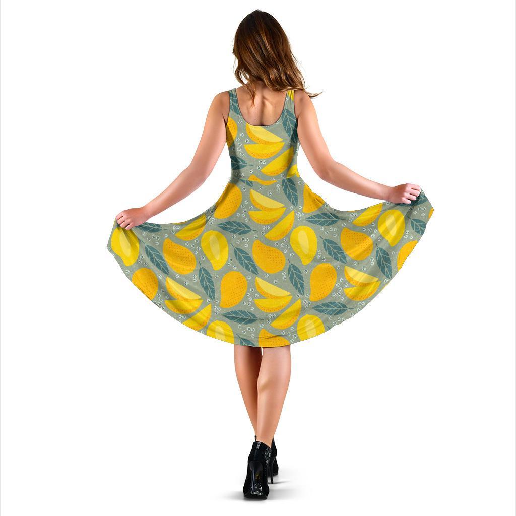 Mango Cute Print Pattern Dress-grizzshop