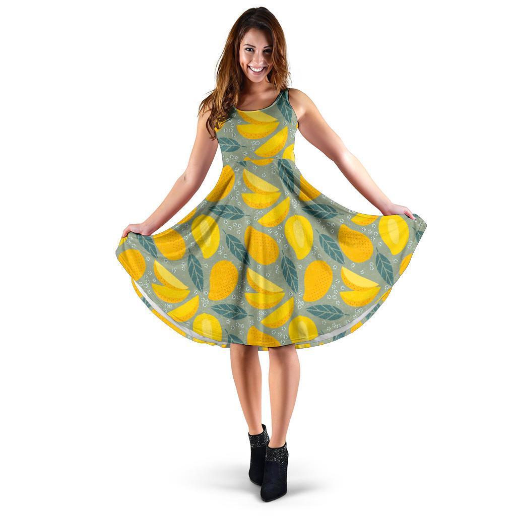 Mango Cute Print Pattern Dress-grizzshop