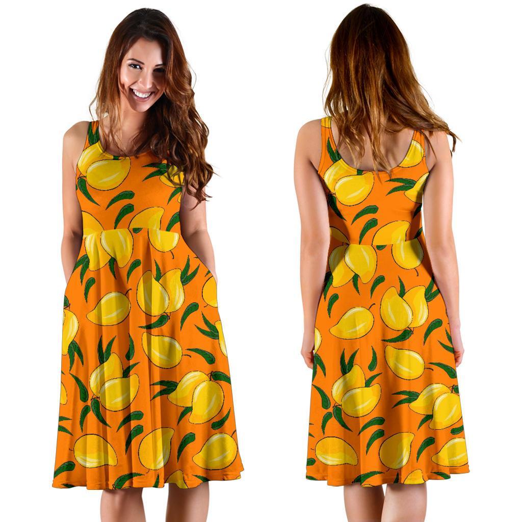Mango Pattern Print Dress-grizzshop