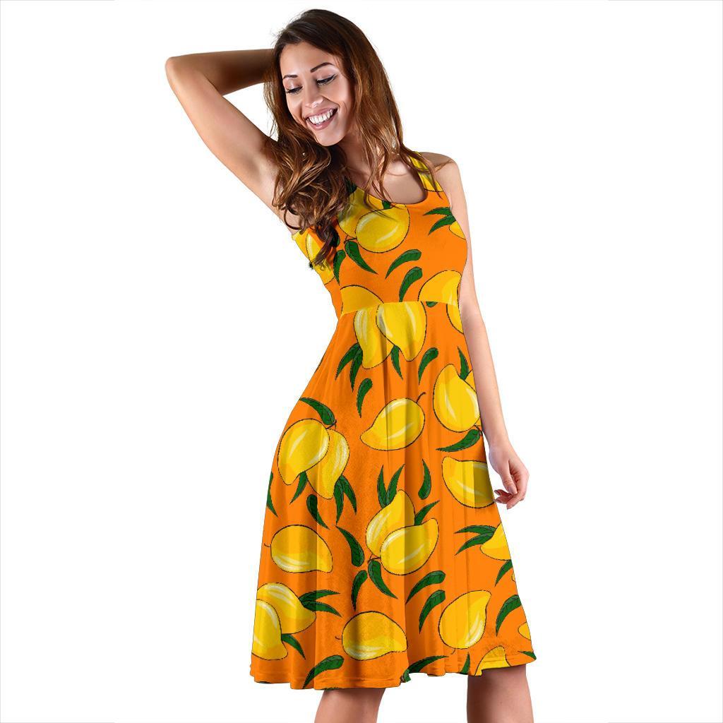 Mango Pattern Print Dress-grizzshop