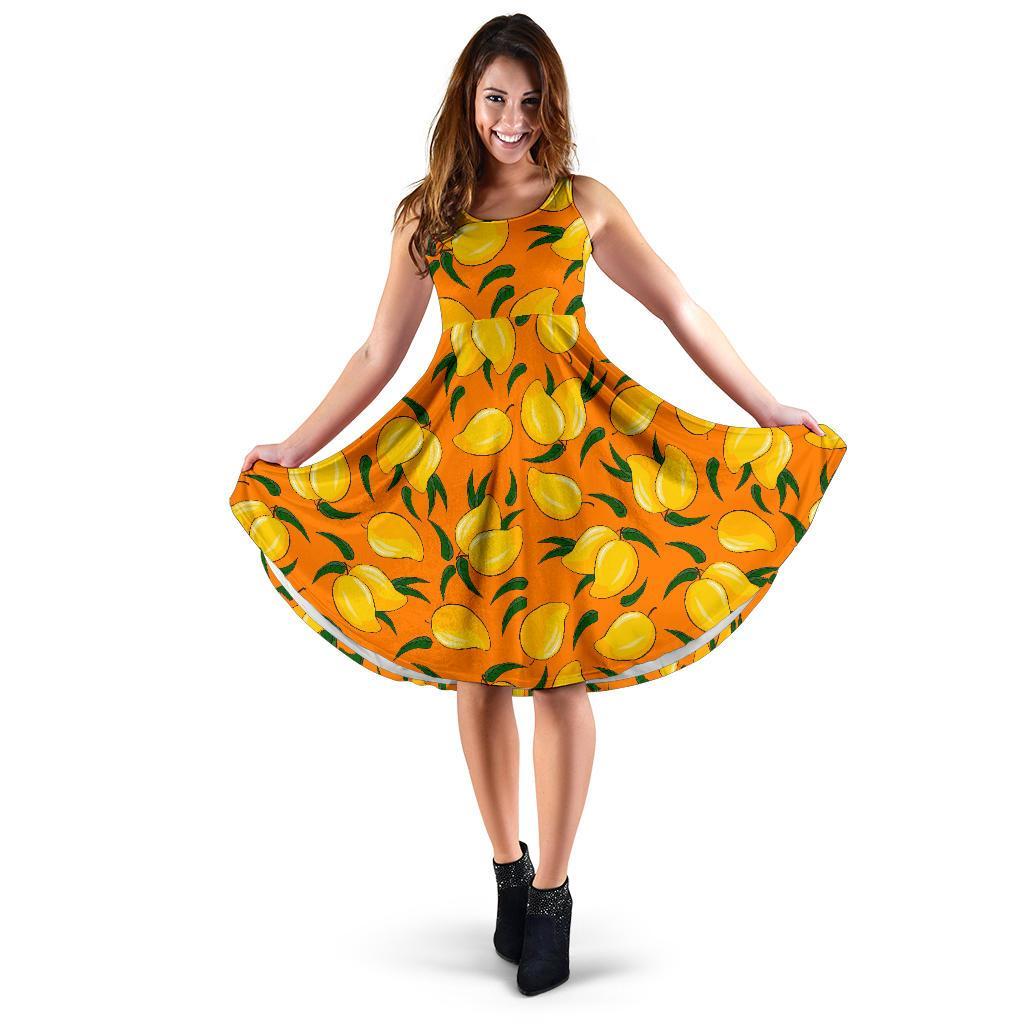 Mango Pattern Print Dress-grizzshop