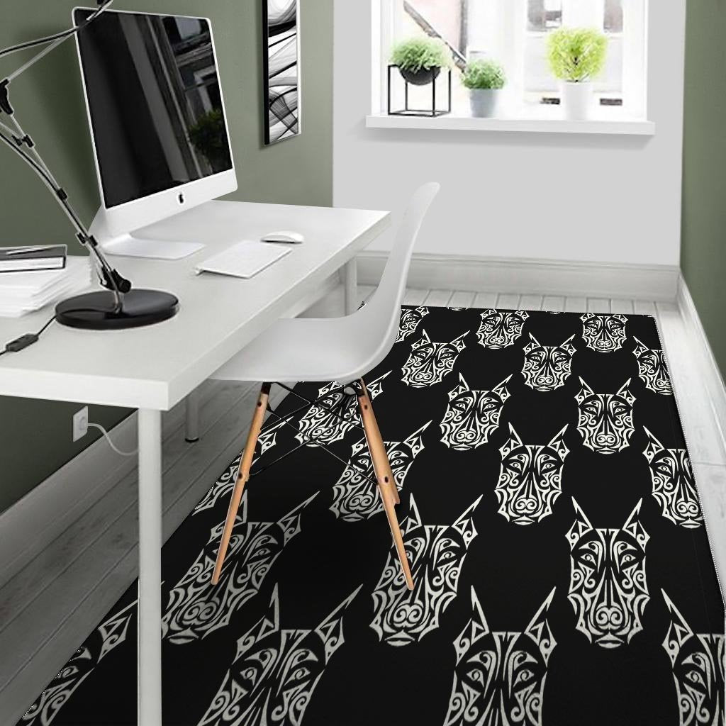 Maori Aztec Pitbull Floor Mat-grizzshop