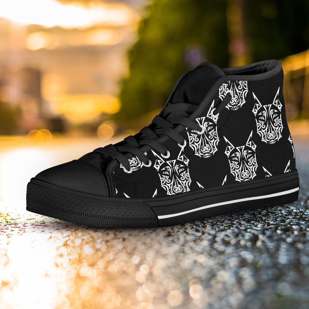 Maori Aztec Pitbull Women's High Top Shoes-grizzshop
