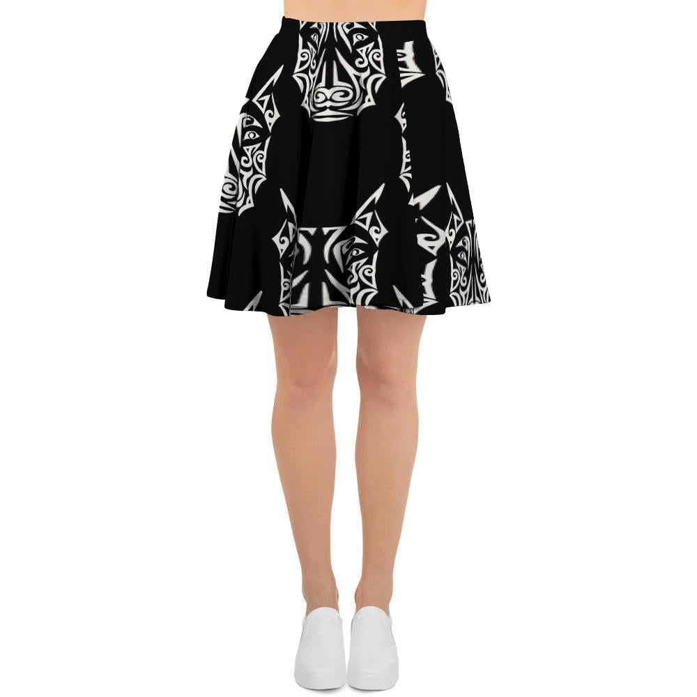 Maori Aztec Pitbull Women's Skirt-grizzshop