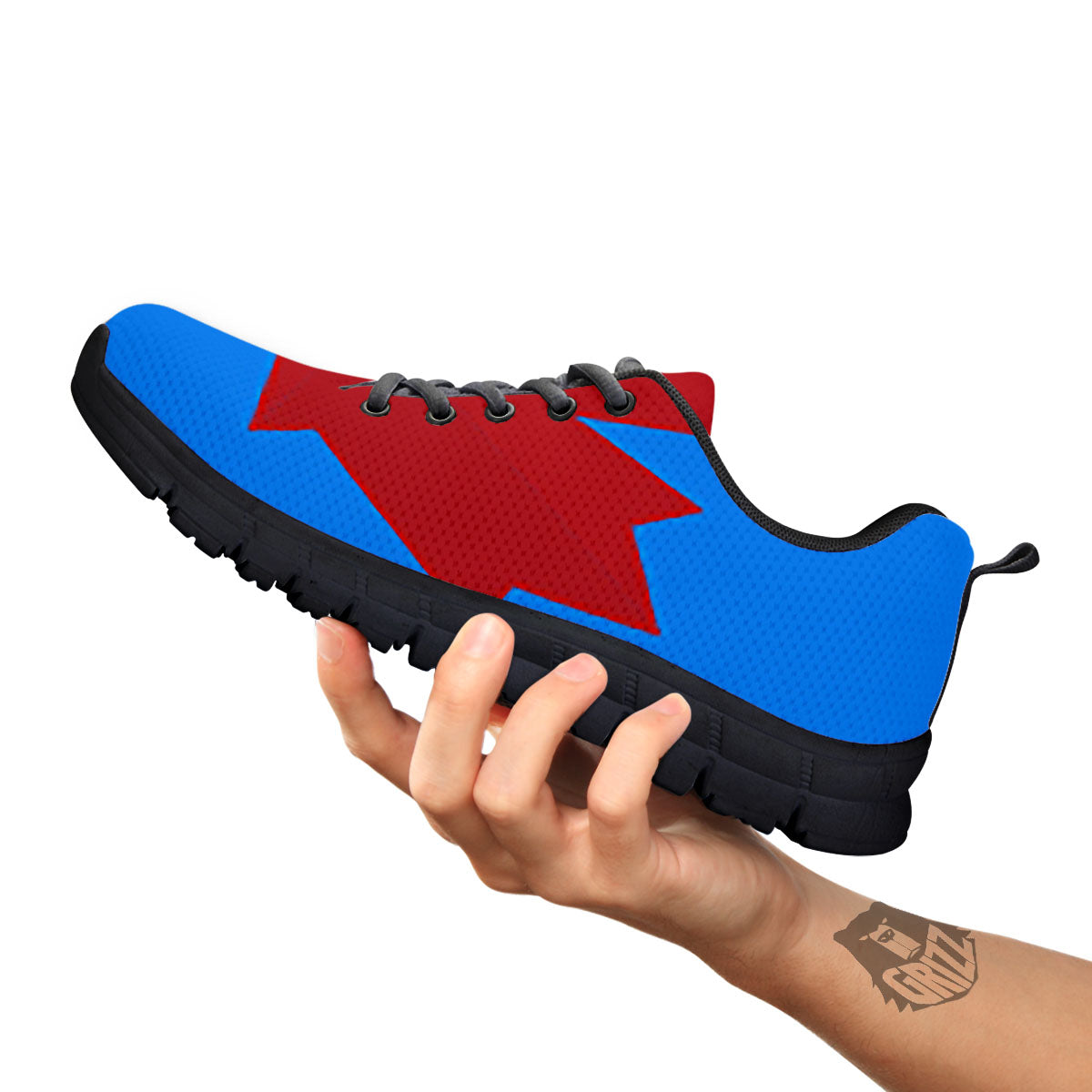 Maple Leaf Autumn Print Black Sneaker-grizzshop