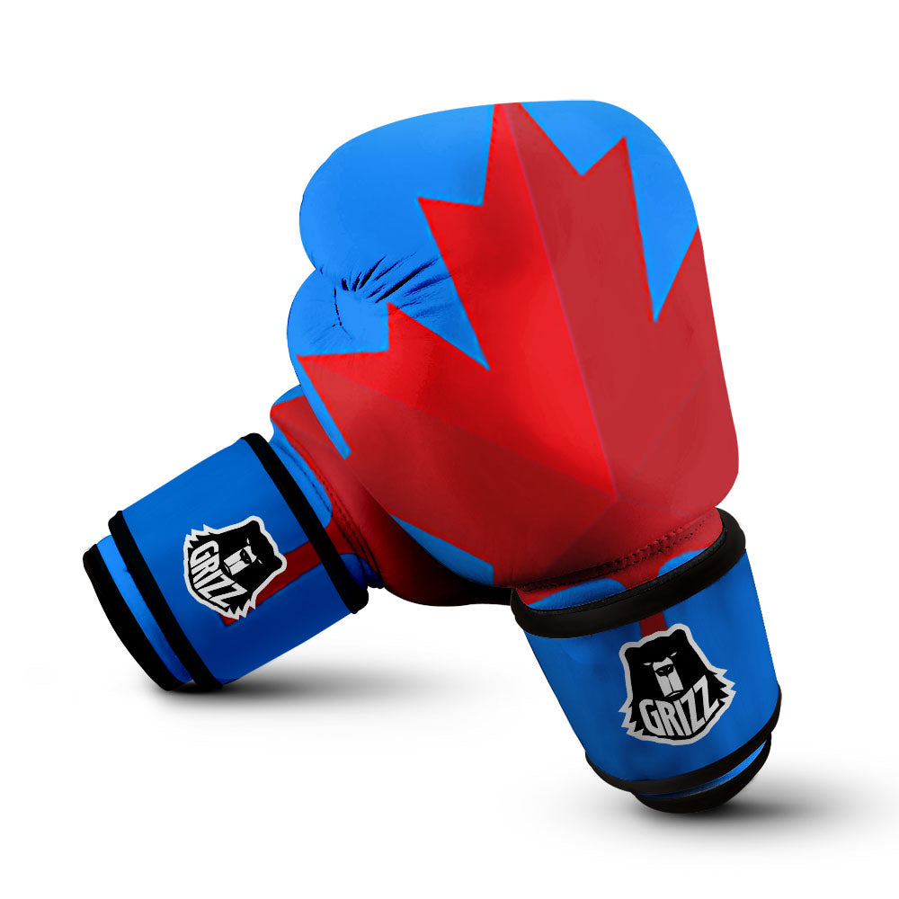 Maple Leaf Autumn Print Boxing Gloves-grizzshop