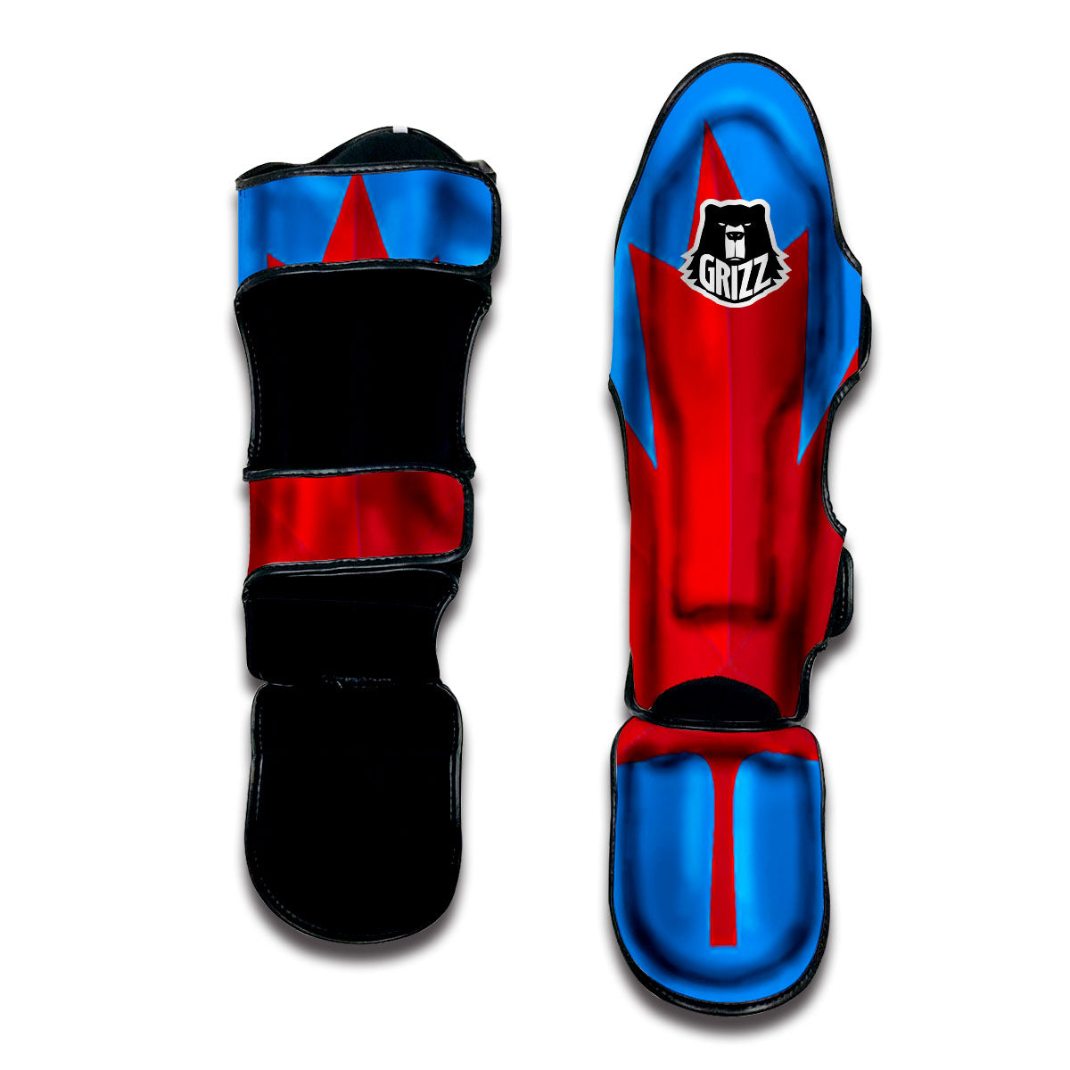 Maple Leaf Autumn Print Muay Thai Shin Guards-grizzshop