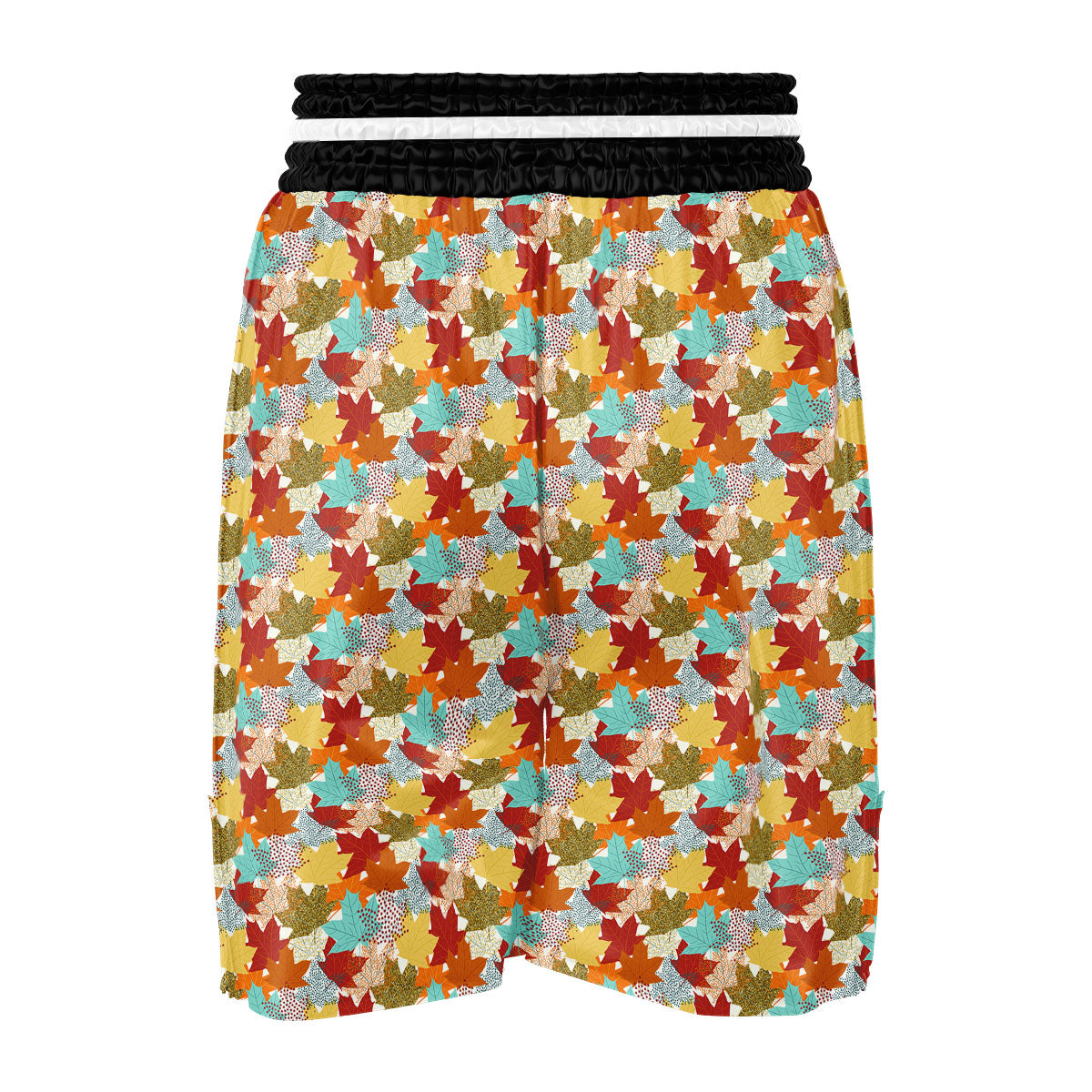 Maple Leaf Canadian Print Pattern Boxing Shorts-grizzshop