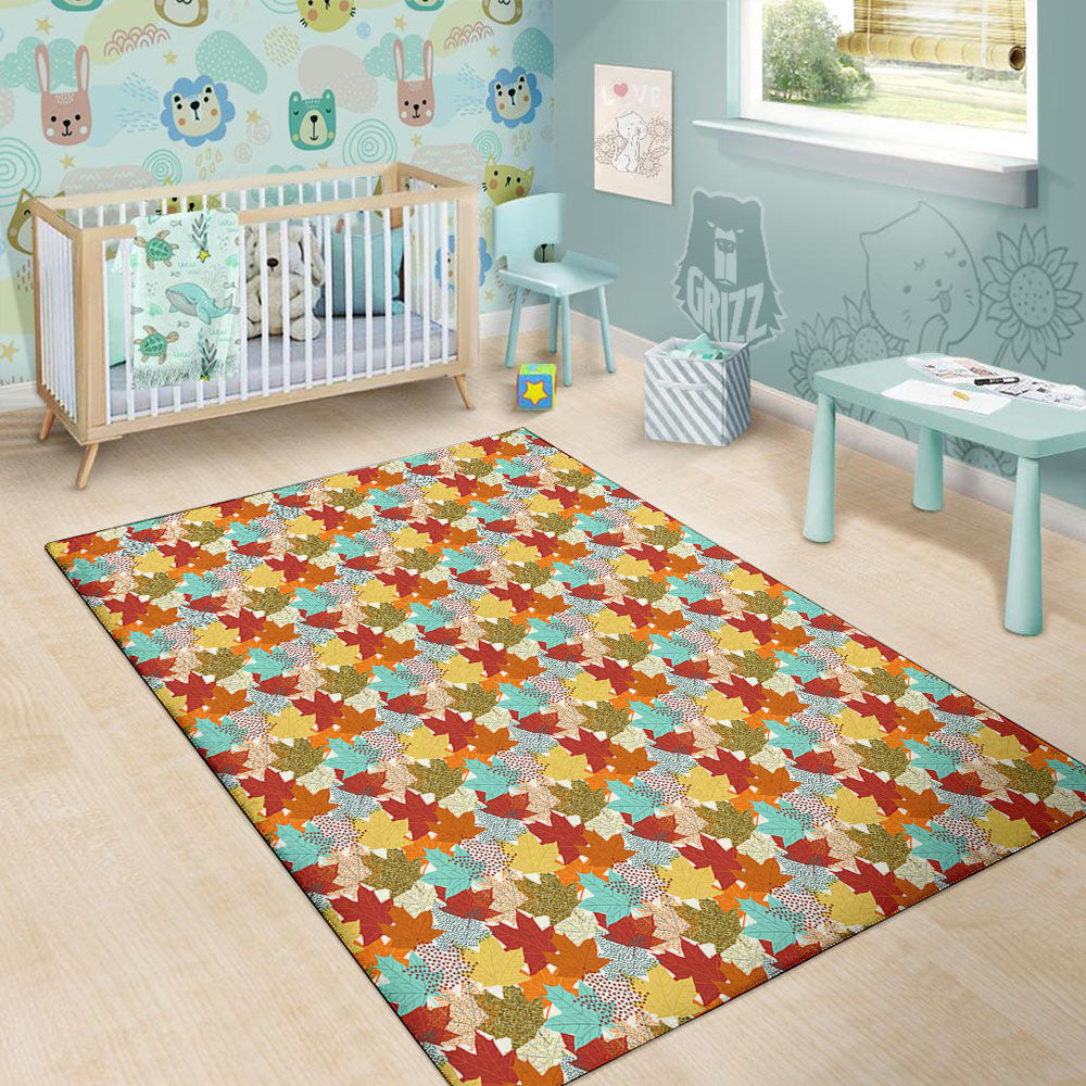 Maple Leaf Canadian Print Pattern Floor Mat-grizzshop