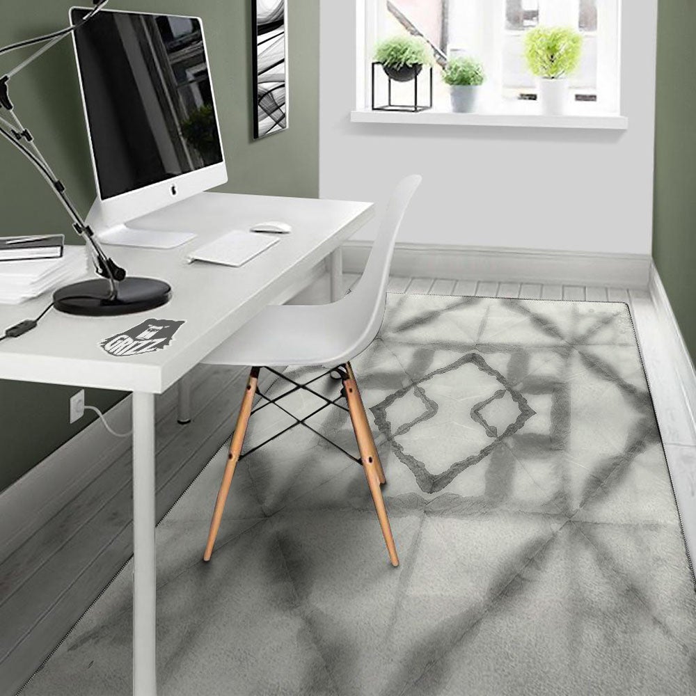 Marble Silver Grey Print Pattern Floor Mat-grizzshop