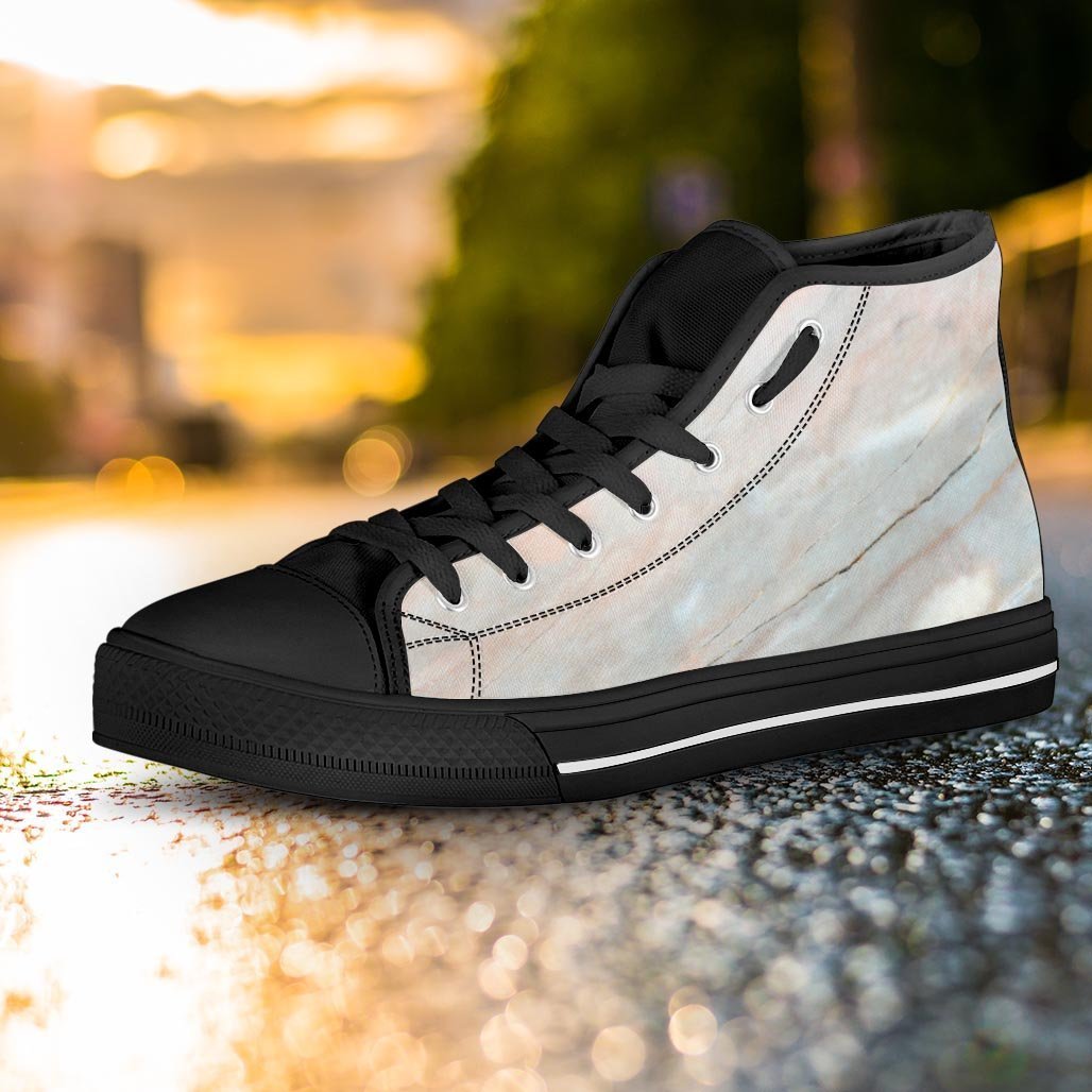Marble Women's High Top Shoes-grizzshop