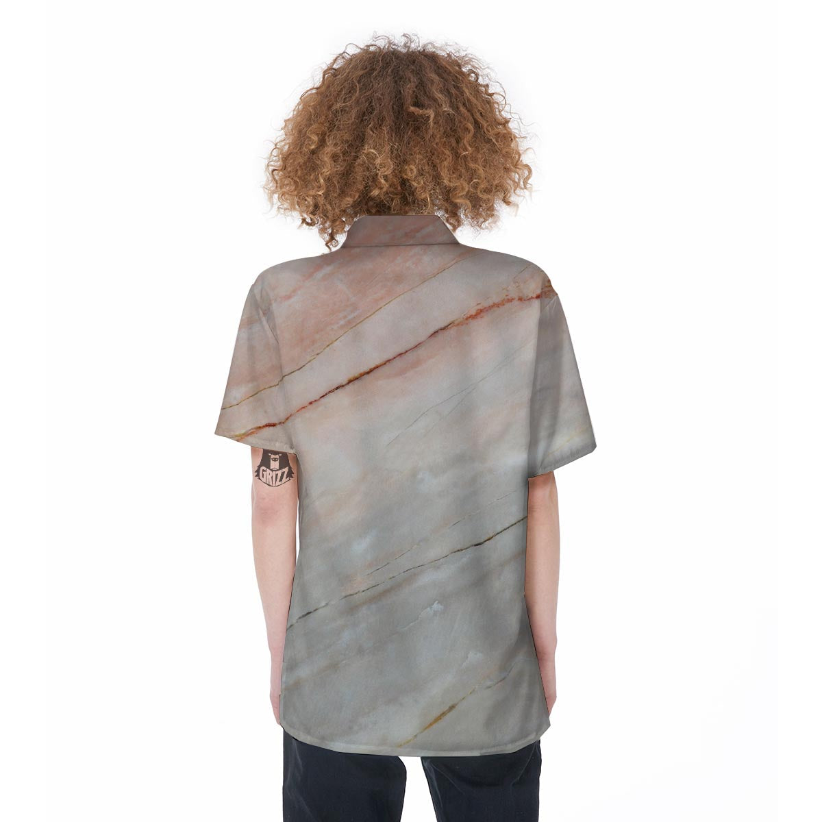 Marble Women's Short Sleeve Shirts-grizzshop