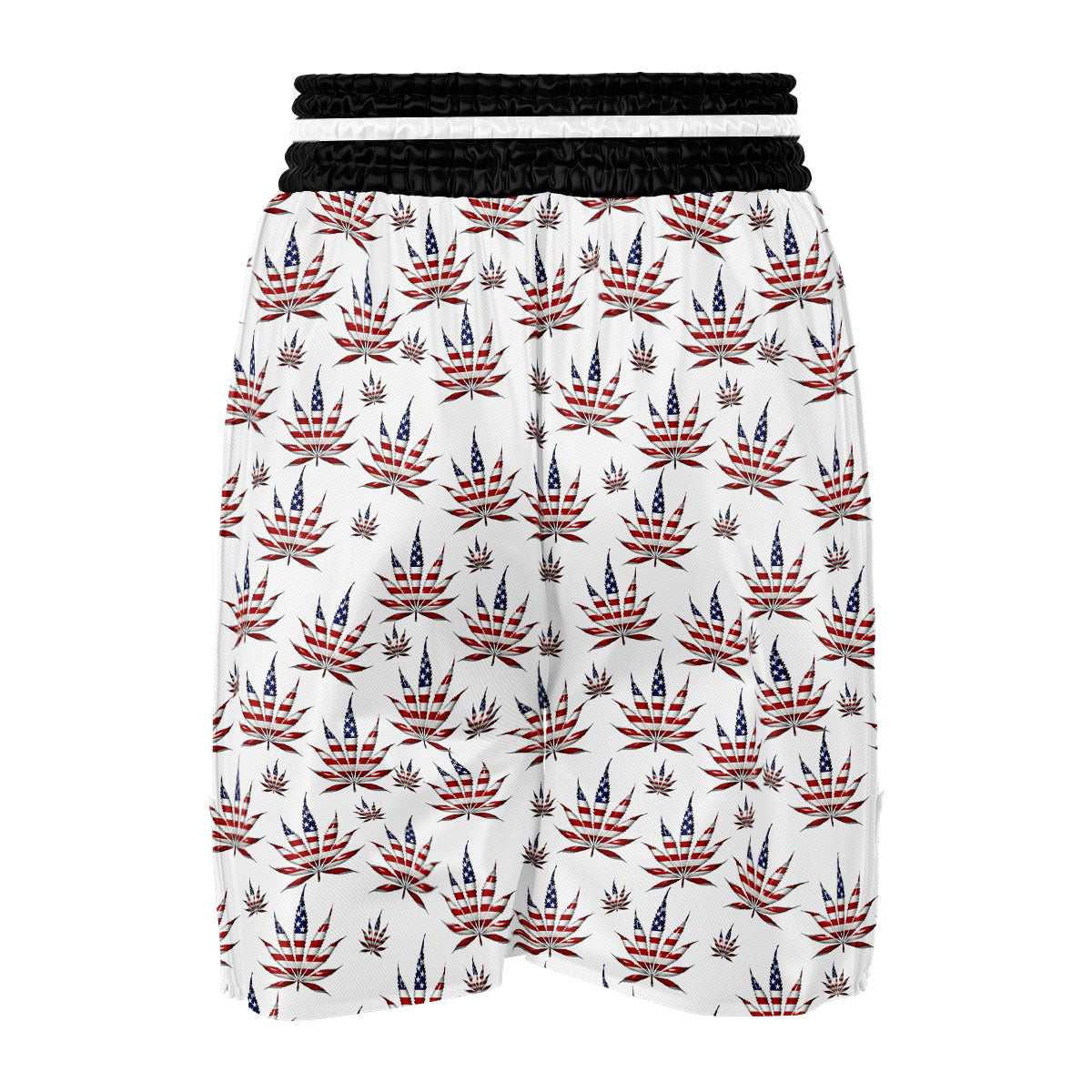 Marijuana Leaf American Print Pattern Boxing Shorts-grizzshop