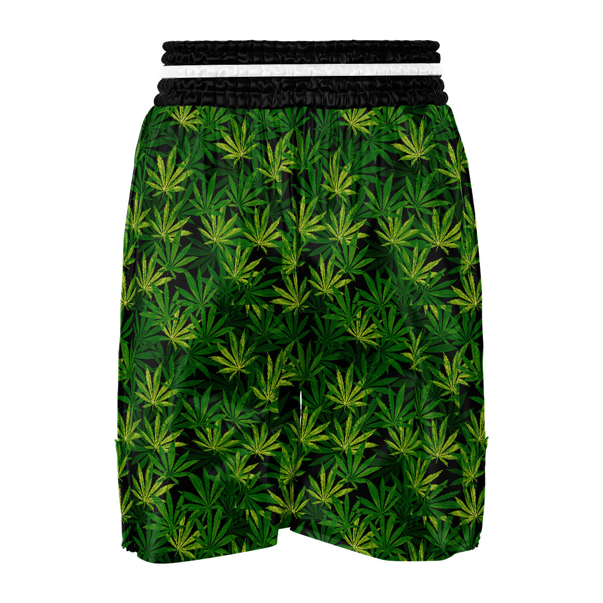 Marijuana Leaf Watercolor Print Pattern Boxing Shorts-grizzshop