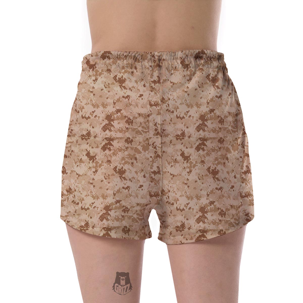 Marine Military Camouflage Camo Pattern Print Women's Shorts-grizzshop