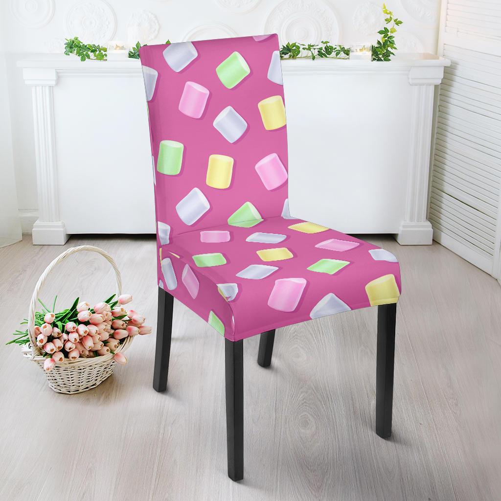 Marshmallow Colorful Pattern Print Chair Cover-grizzshop