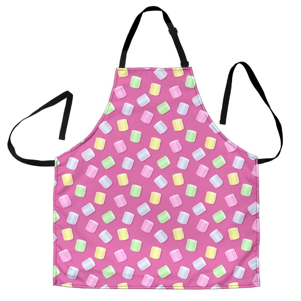 Marshmallow Colorful Pattern Print Men's Apron-grizzshop