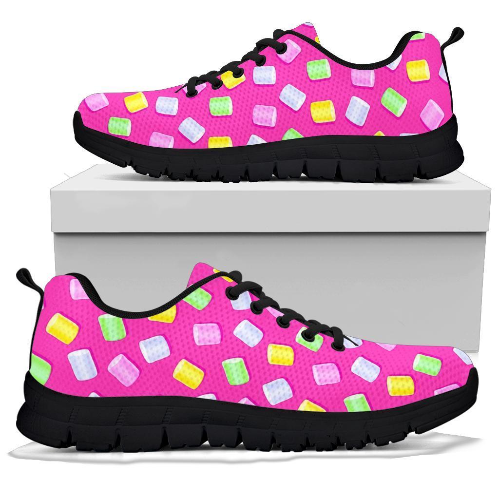 Marshmallow Colorful Pattern Print Sneaker Shoes For Men Women-grizzshop
