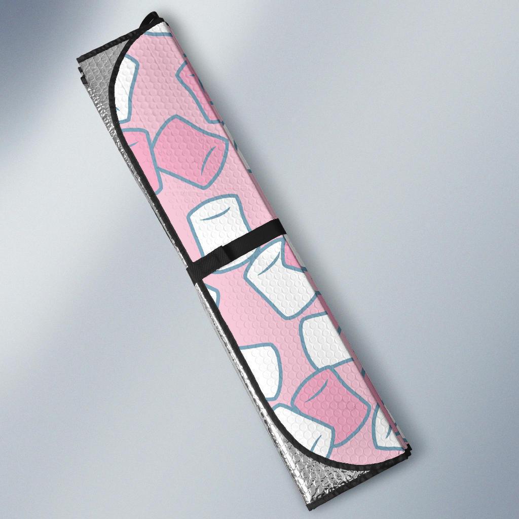 Marshmallow Colorful Print Pattern Car Sun Shade-grizzshop