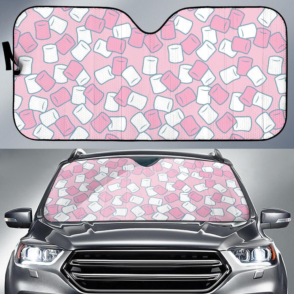 Marshmallow Colorful Print Pattern Car Sun Shade-grizzshop