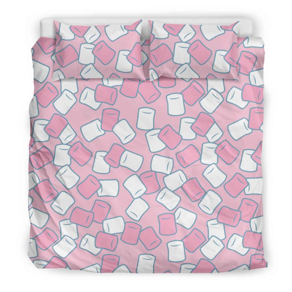 Marshmallow Colorful Print Pattern Duvet Cover Bedding Set-grizzshop