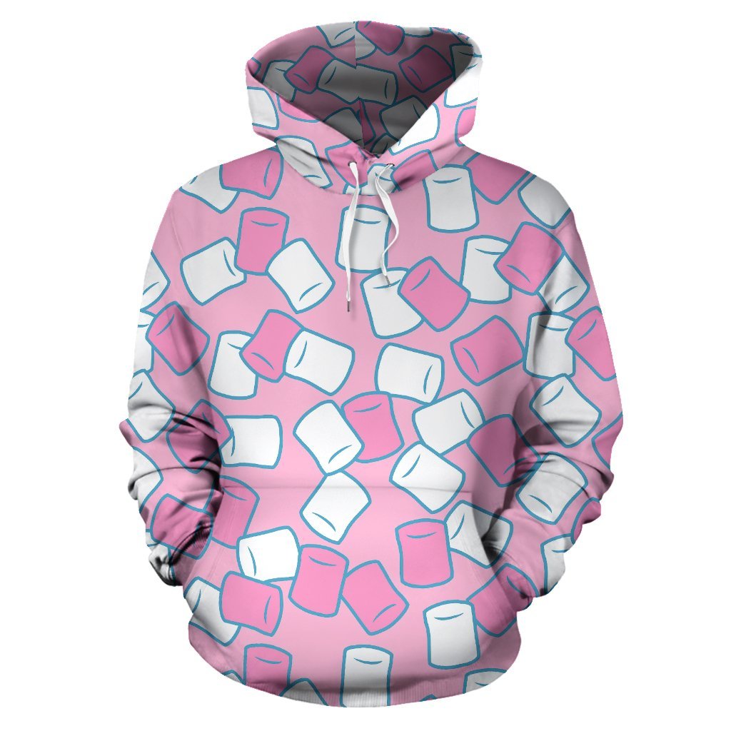 Marshmallow Colorful Print Pattern Men Women Pullover Hoodie-grizzshop