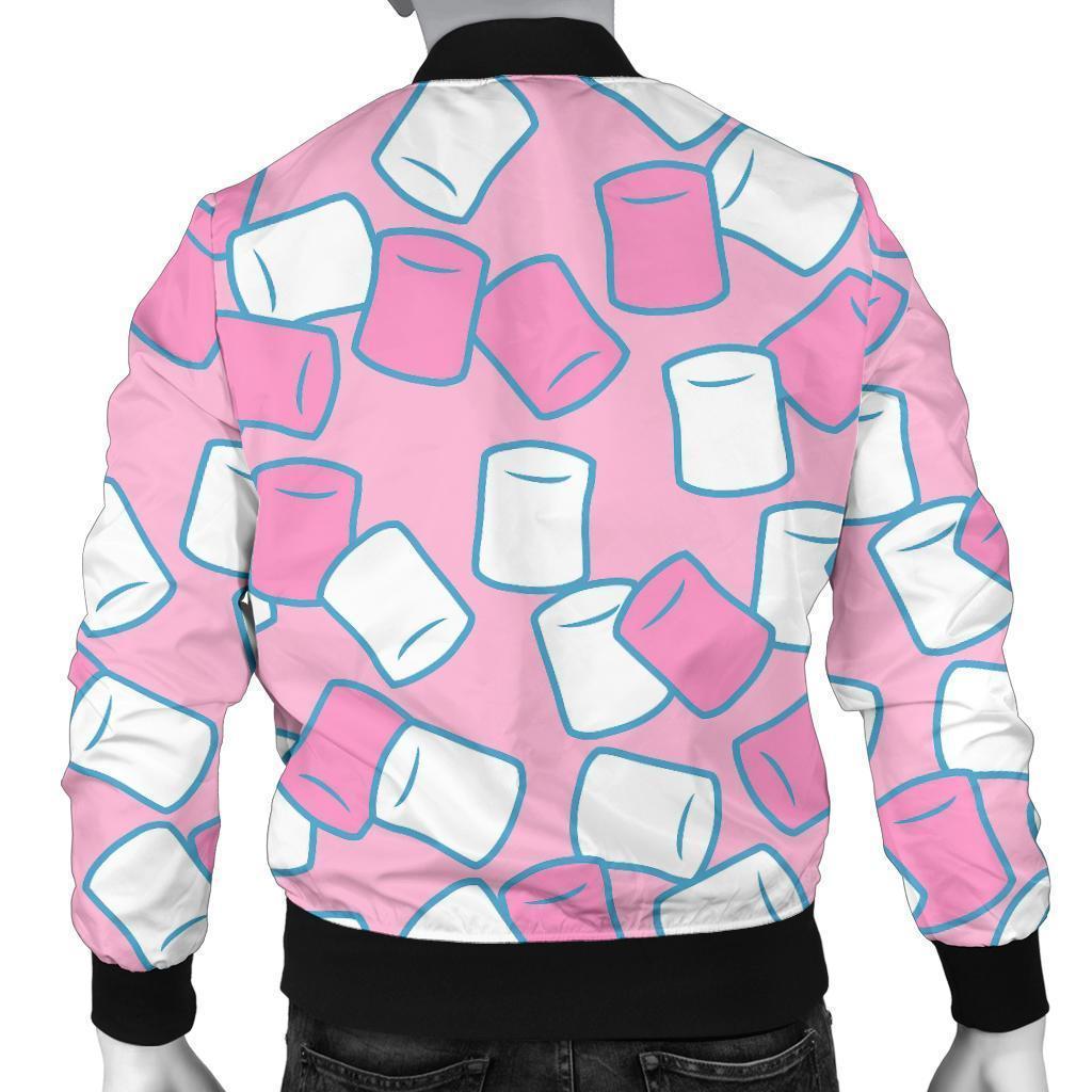 Marshmallow Colorful Print Pattern Men's Bomber Jacket-grizzshop
