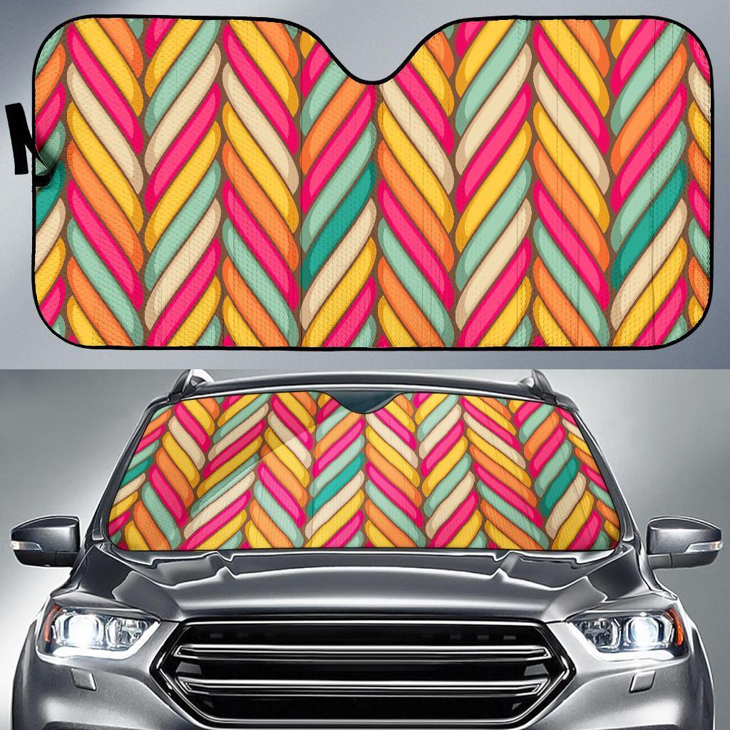 Marshmallow Pattern Print Car Sun Shade-grizzshop